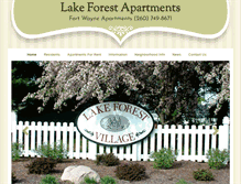 Tablet Screenshot of lakeforestapartments.net